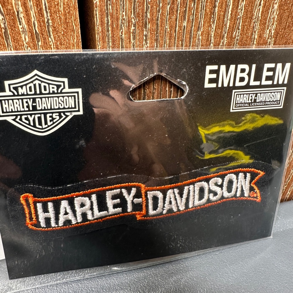 NEW 2007 Harley-Davidson 4" Embroidered Sew-On Banner Logo Patch Emblem Rare Y2K - Picture 2 of 7